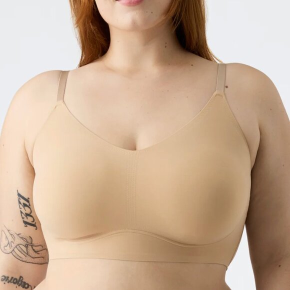 True & Co True Body Lift Triangle Adjustable Strap Bra in Desert Size Large - Picture 2 of 9